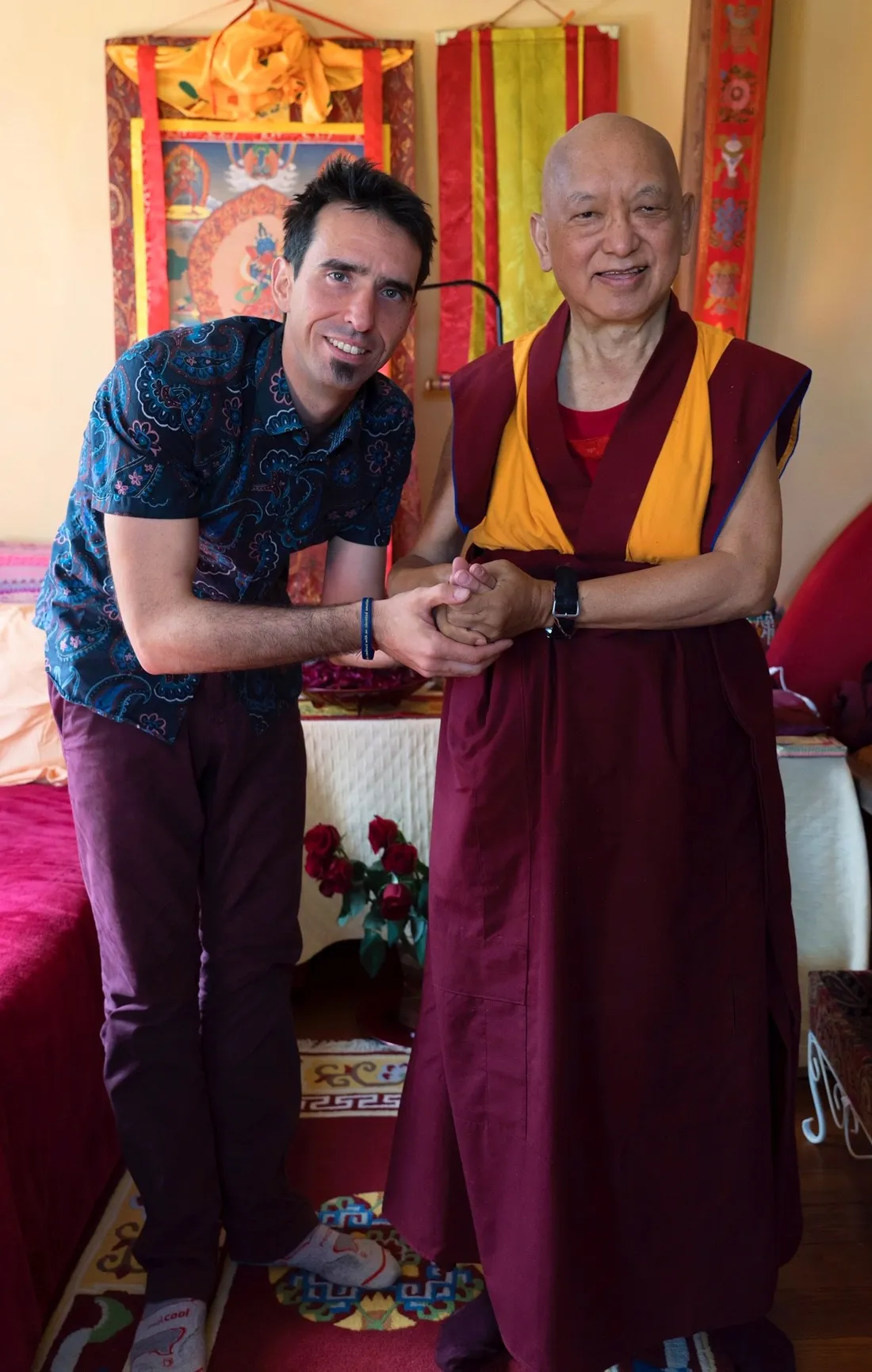 Tenzin Ösel Hita with Lama Zopa Rinpoche